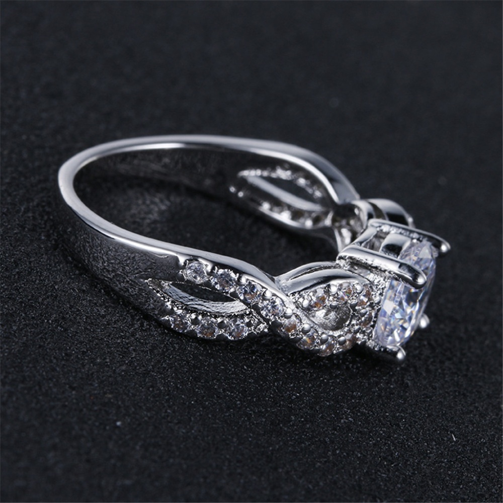 NEW 925 Sterling Silver 1.5  Cubic Zirconia Ring Size Size 8 - Picture 5 of 8